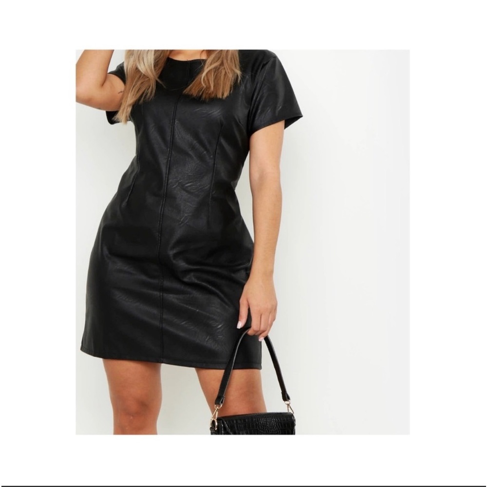 BOO-BOO leather style dress